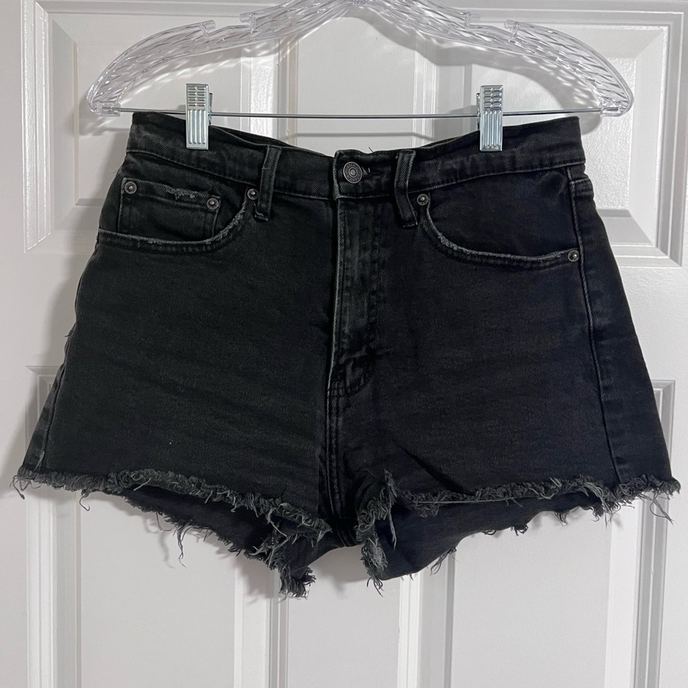Abercrombie & Fitch Black Denim Women's Shorts